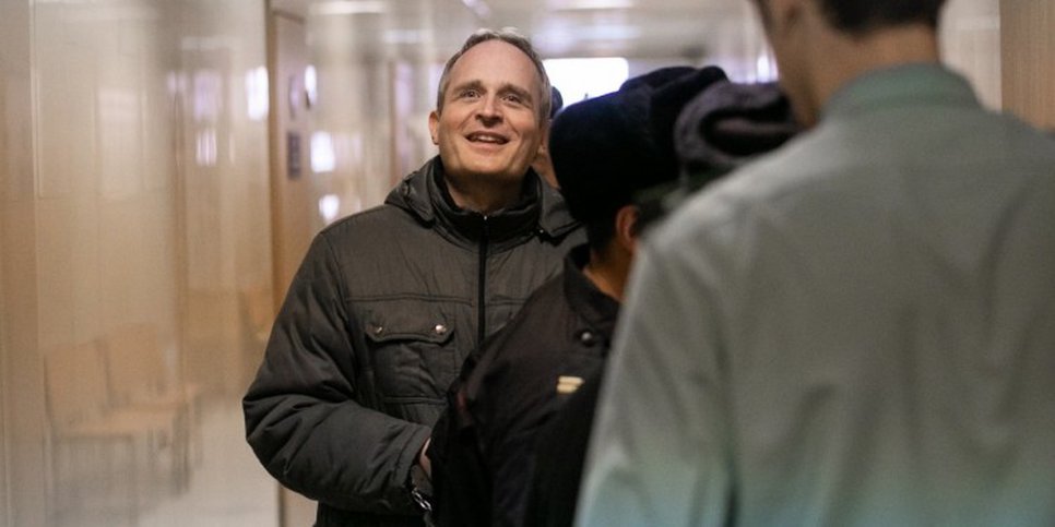 Photo : Dennis Christensen au tribunal ferroviaire d’Oryol (janvier 2019)
