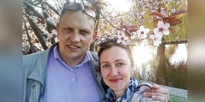 写真:アレクセイ・メッツガーと妻のイリーナ