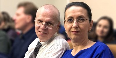 In the photo: Vladimir and Tatyana Alushkin