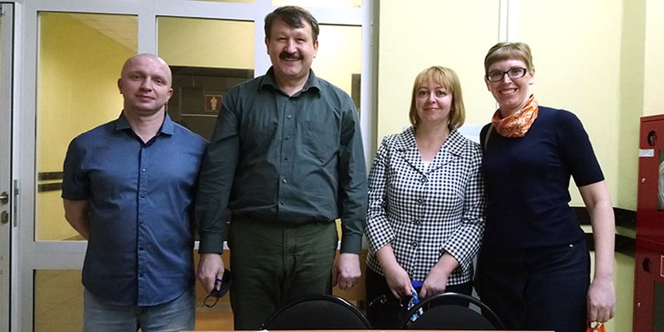 In the photo: Vladimir Khokhlov, Eduard Zhinzhikov, Tatyana Shamsheva and Olga Silaeva