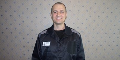 Photo: Konstantin Bazhenov in the prison visiting room during a lawyer&rsquo;s visit. Dimitrovgrad. 27 February 2020