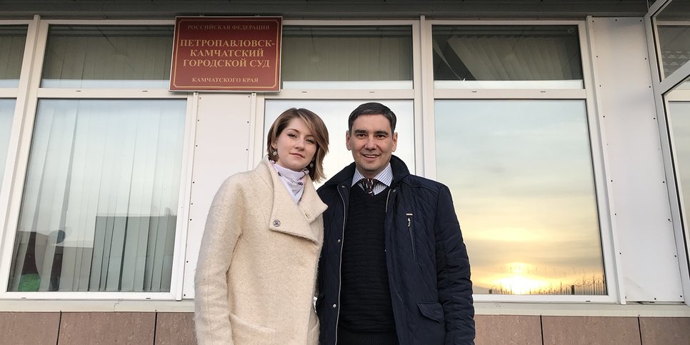 Sergey Ledenyov e sua moglie