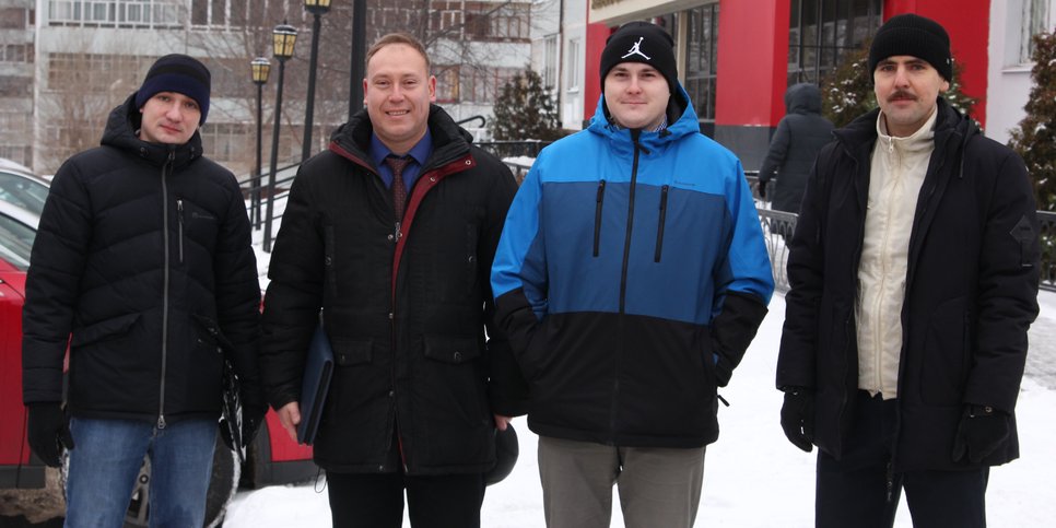 In the photo: Konstantin Matrashov, Ilham Karimov, Aidar Yulmetyev, Vladimir Myakushin