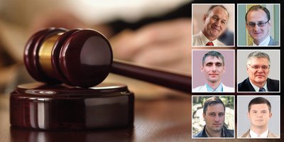 Da sinistra a destra, dall&rsquo;alto verso il basso: Vladimir Popov, Aleksey Goreliy, Evgeniy Razumov, Oleg Shidlovskiy, Nikita Moiseyev, Aleksey Dyadkin