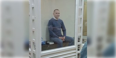Yuriy Yakovlev in the courtroom, March 2023