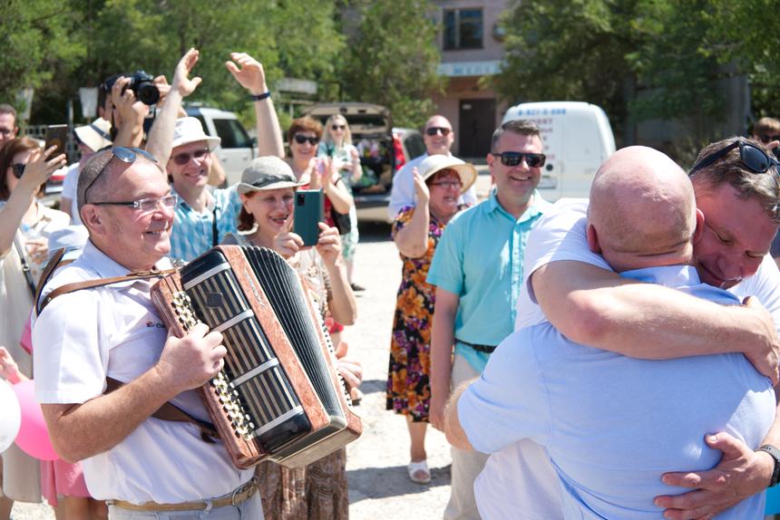 Los amigos de Sergey Klimov celebran su liberación