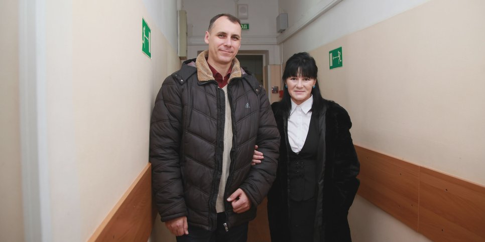Dmitriy Barmakin and his wife Yelena. November 2021