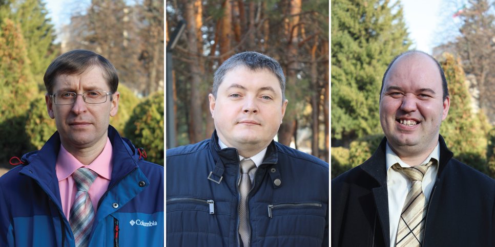 Denis Filatov, Stanislav Klyuchnikov e Dmitry Yarchak