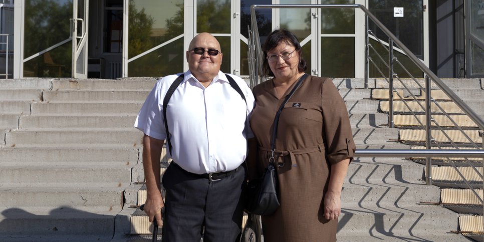 Anatoliy Isakov with his wife, Tatyana, August 7, 2024