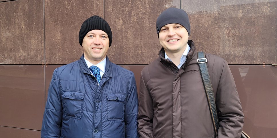 Aleksandr Votyakov and Yevgeniy Stefanidin on the day of the verdict