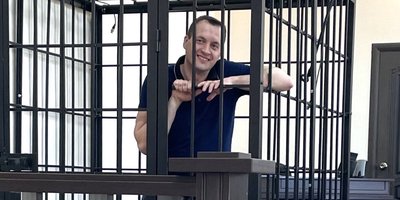 Nikolai Saparov oikeussalissa maaliskuussa 2025