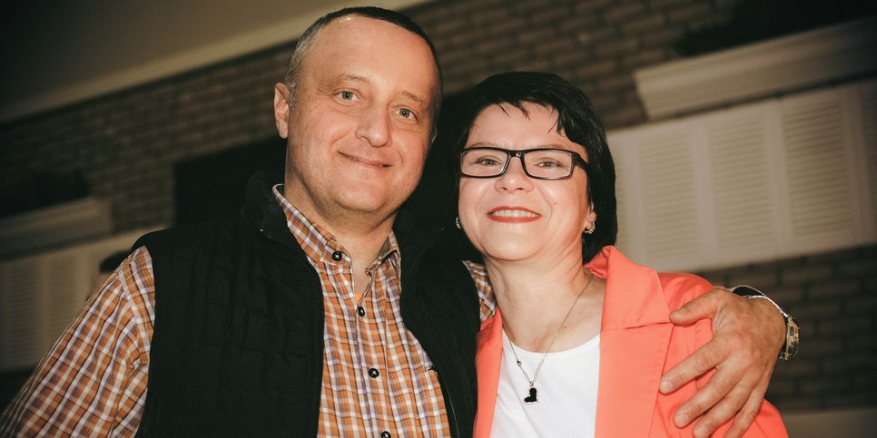 Aleksey Shcherbich et sa femme Natalya