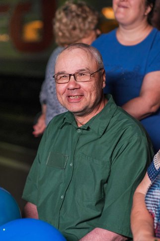 Vladimir Skachidub dopo il suo ritorno dalla colonia penale