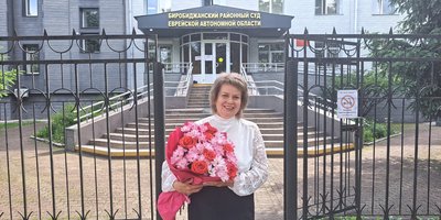 Jelena Schestopalowa am Tag des Urteils. Juni 2026